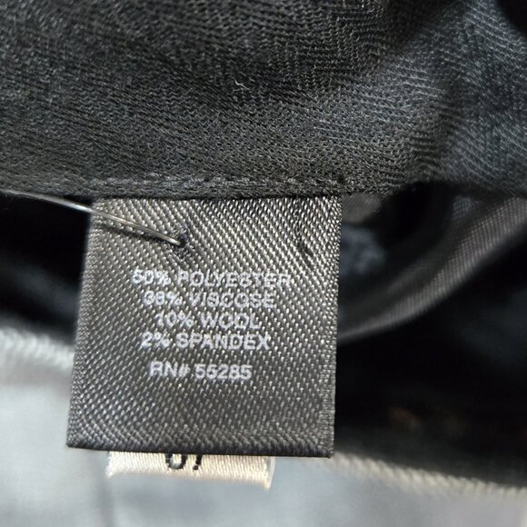 Express NWT Editor Wool Blend Gray Flare Leg Low Rise Pants Capsule Neutral - Picture 10 of 10